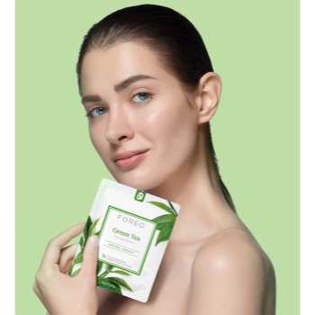 FOREO Farm to Face Sheet Mask Green Tea masca de celule cu efect calmant pentru ten mixt - imagine 3
